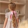 Elegant Satin Bow Hair Tie - Sweet & Versatile for Single/Double Ponytails
