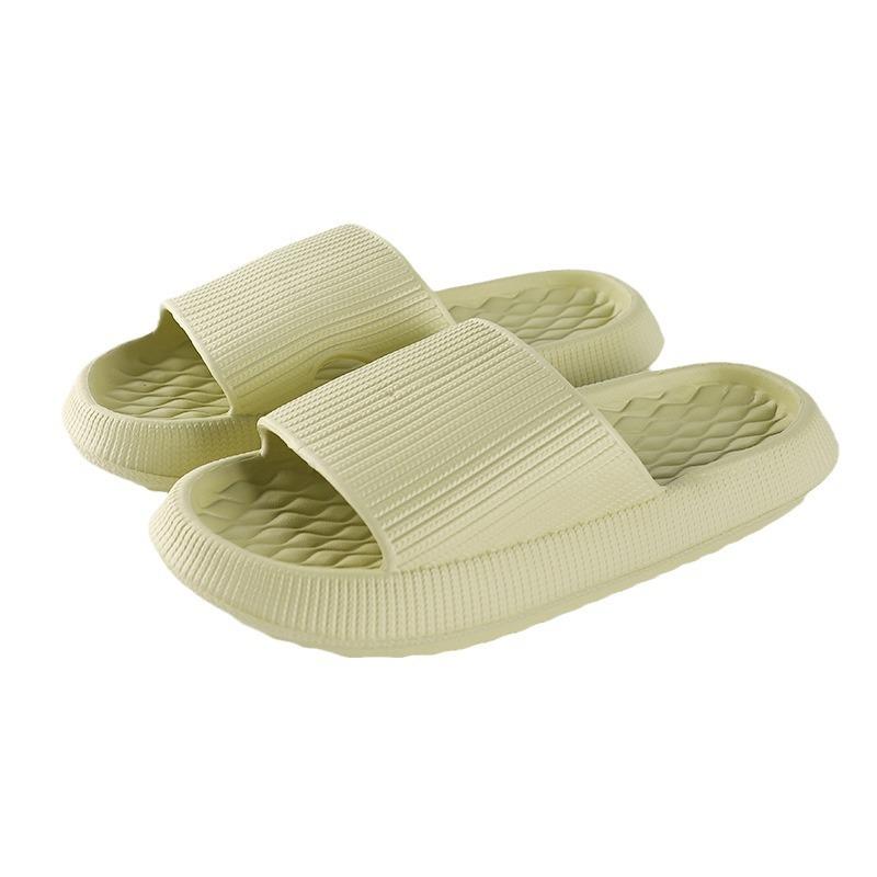 CM thick-soled slippers women's summer indoor home wear couple stepping on shit feeling men's EVA cool slippers breathability