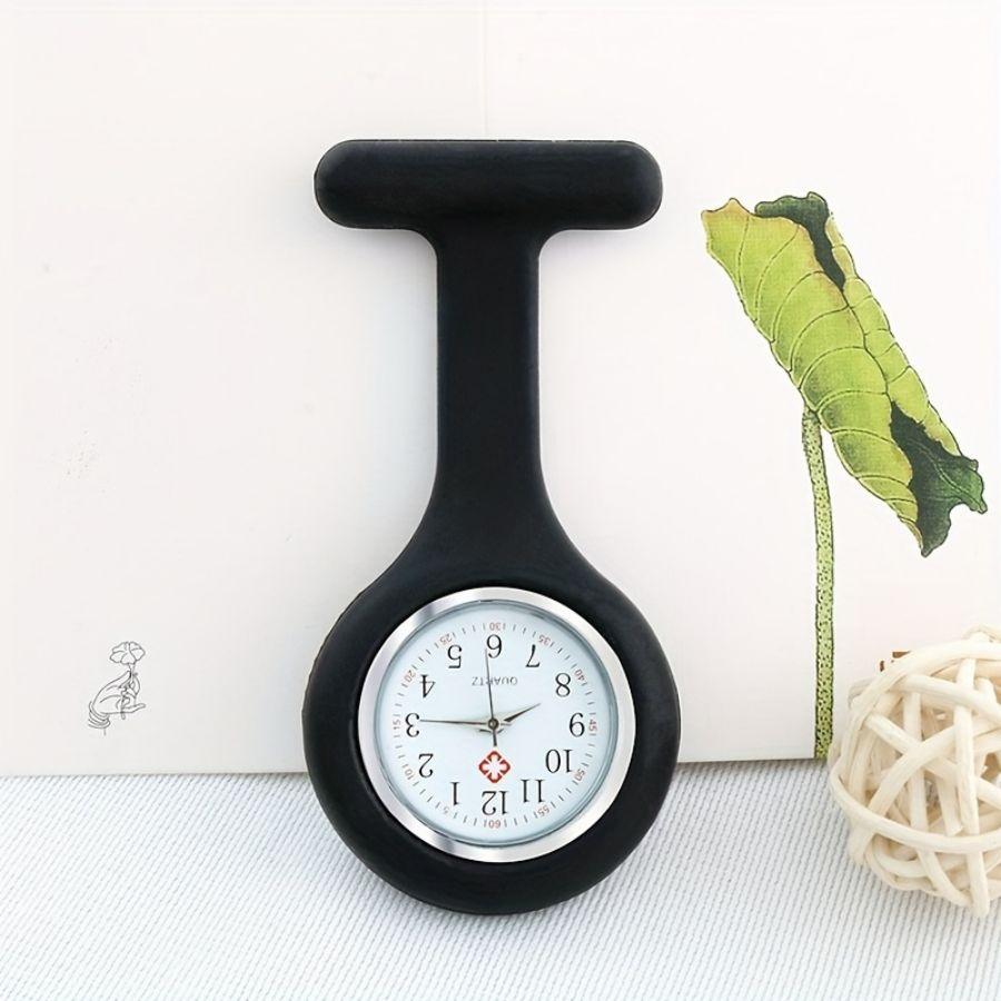 1pc Nurse Watch Brooch, Silicone With Pin/Clip, Health Care Nurse Doctor Paramedic Medical Brooch Fob Watch