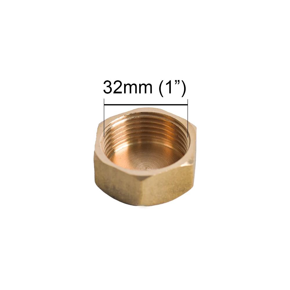 1/2'' 3/4'' 1 Inch Female/maleThread Pipe Cap Plug Copper Water Tube End Cover Plumbing Fitting
