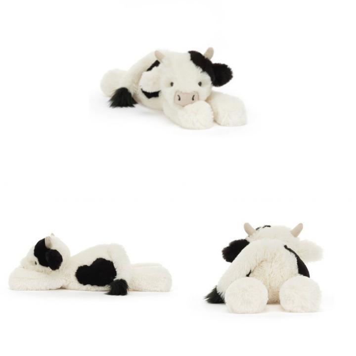 Jc Smudge Cow Plush Toy With Pp Cotton Filling For Kids Birthday Gift