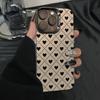 Checkered Heart Pattern Phone Case for iPhone 16 Pro, iPhone 17 Pro Max, New Model 15, Premium Model 14 Pro, Popular Among Online Influencers.
