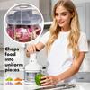 Onion Chopper Hand-Press Non-Slip Handle Kitchen Veggie Chopping Cutting Tool For Cabbage Carrots Cucumber Zucchini Picnic