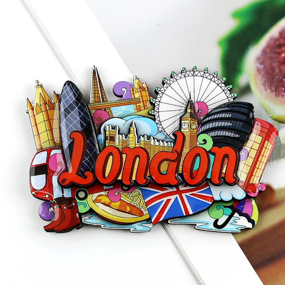 3D Creative Magnets Countries Fridge Magnet World Travel Souvenirs Wooden Crafts Magnetic Sticker Gift For Travelers Home Decor