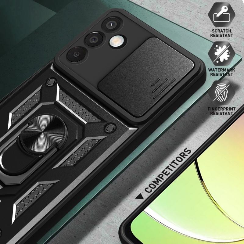 For Samsung Galaxy M55 M54 M53 M52 M51 M35 M15 M14 Magnetic Finger Ring Holder Military Protective Case