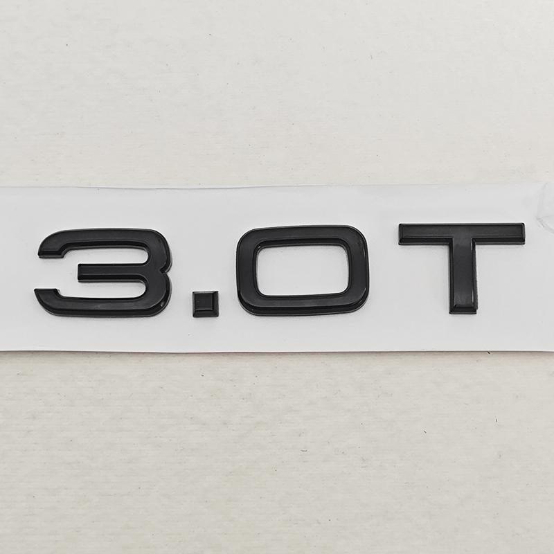 3D ABS Car Letters Logo 1.8T 2.0T 3.0T Rear Trunk Badge Emblem For Audi A3 A4 A5 A6 A7 A8 Q2 Q3 Q5 Q7 Q8 Car Sticker Accessories