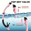 XIAOTREE Adult Snorkeling Mask and Snorkel Set, Tempered Glass, Full Dry Snorkel, Professional Panoramic Snorkeling Gear