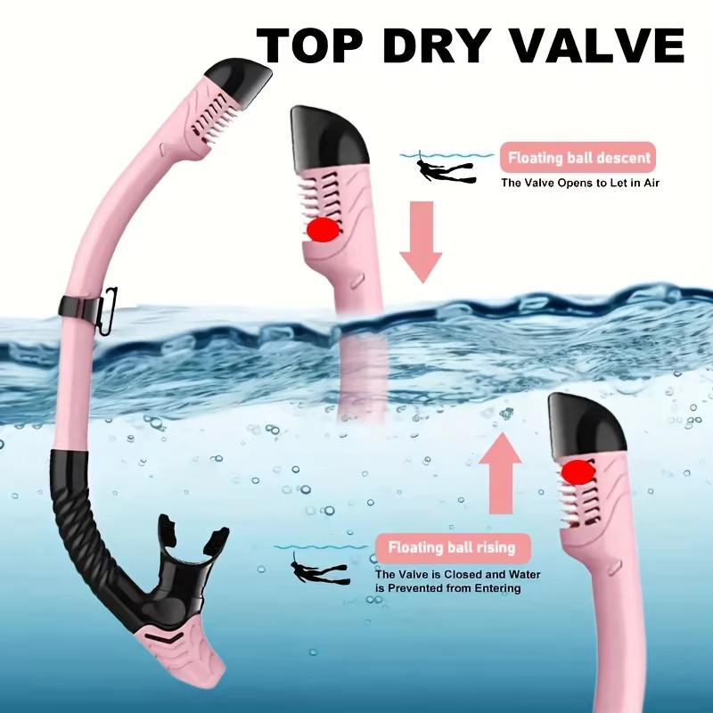 XIAOTREE Adult Snorkeling Mask and Snorkel Set, Tempered Glass, Full Dry Snorkel, Professional Panoramic Snorkeling Gear