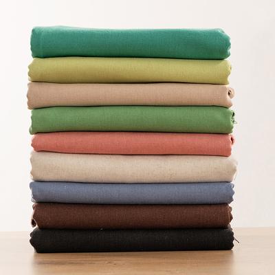Einfarbiger Leinen-Baumwollstoff für Nadelstickerei, Patchwork, Nähen, Textilien, Kleidung, Ramie-Stoff, Hintergrund, Bastelmaterial