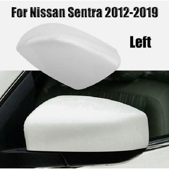 White Left Driver Side Rear View Mirror Cover Cap For Nissan-Sentra 2012-