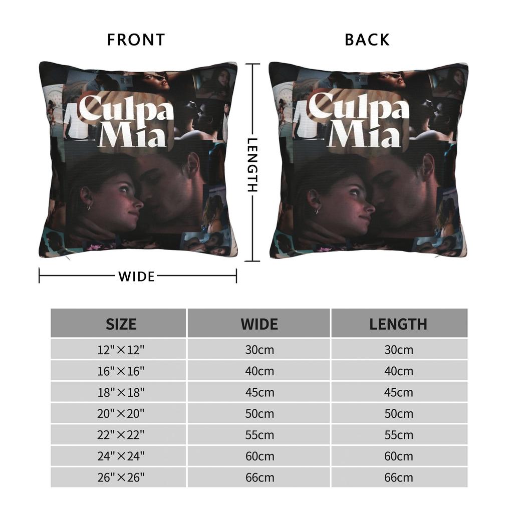 Film Culpa Mia Pillow Cover Soft Cushion Cover Funny Pillow Case For Sofa Home Decor