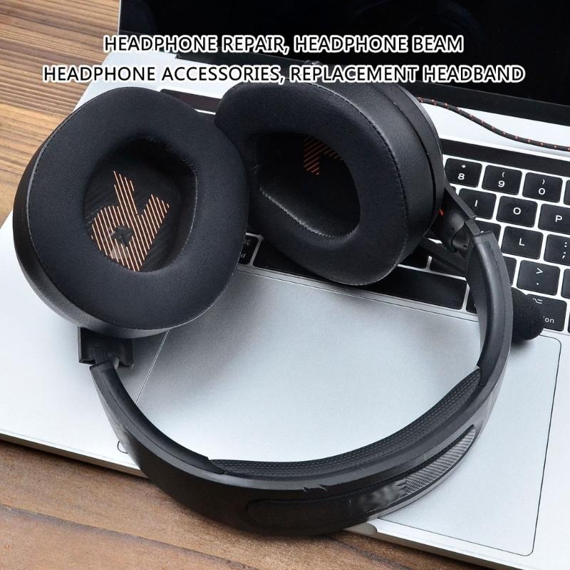 Protein Leather Ear Pads Headband for 200 300 Wireless Headphones Earpads, Headsets Ear Cushions Repair Parts