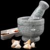 Natural Stone Mortar and Pestle Set with Lid