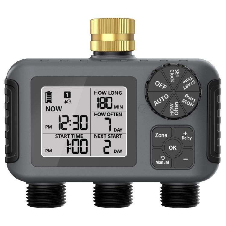 

Adjustable 2 Channel Plant Watering Timer Automatic Irrigation Device For Gardens Visible Display Panel Durable Outdoor Tool 1