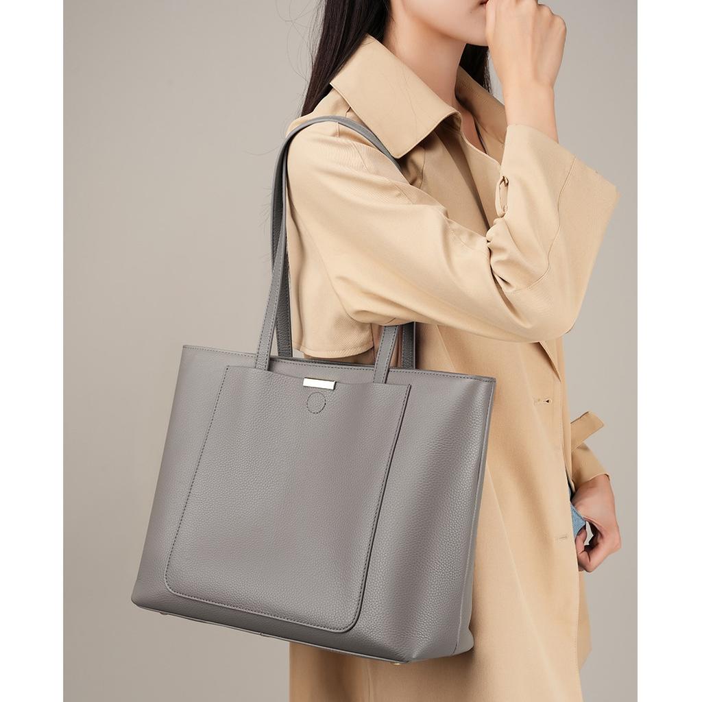 Large Women's Genuine Leather Sling Bags Ladies Shoulder Bag Top Grade Tote Shopper Commuter Bag Luxury Designer Handbags For Women
