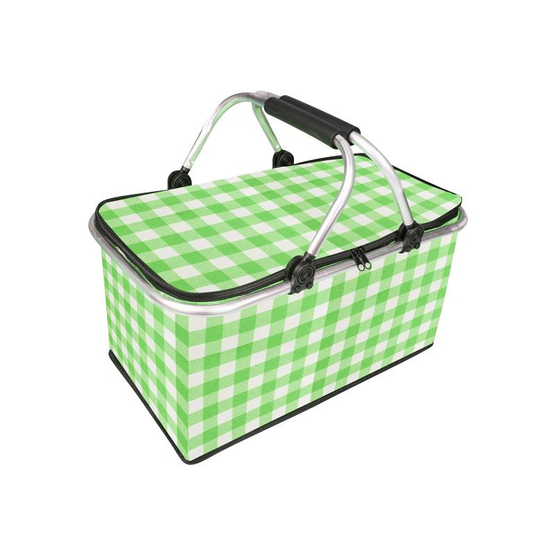 Izolovaná skládací pikniková chladicí taška, přenosná termální krabička na oběd pro venkovní skladování potravin, letní kempování, nádoba na jídlo s sebou
