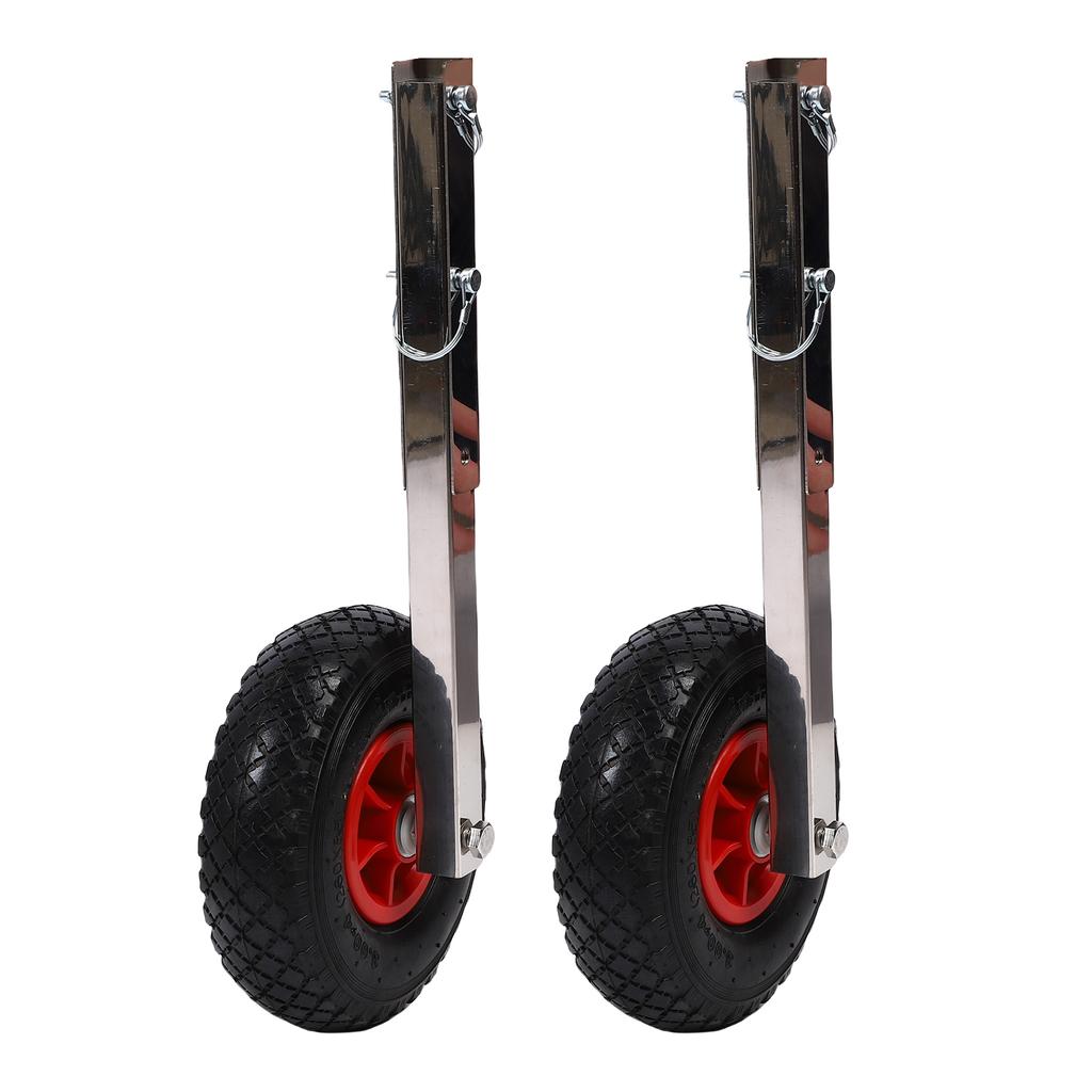 10 Inch Inflatable Boat Launching Wheels 600 LBS Capacity Removable Transom Launching Dolly Wheels Kit with Quick