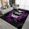Horror Skull Art Area Koberec,Koberce pro dekoraci obývacího pokoje, Ložnice, Koberec polštář na pohovku, Koupelna do kuchyně Protiskluzová podložka na podlahu