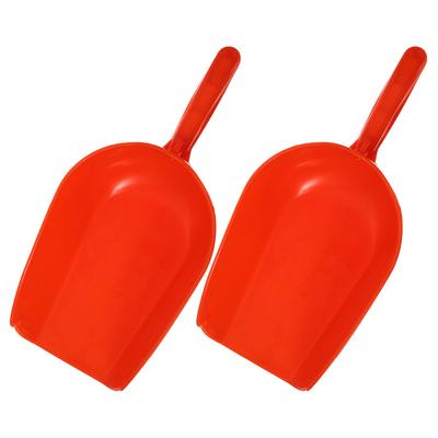 2 szt. Łopatka do karmienia ptaków hodowlanych, plastikowa, na węgiel drzewny dla drobiu, do gospodarstwa, wielokrotnego użytku, do ogrodu