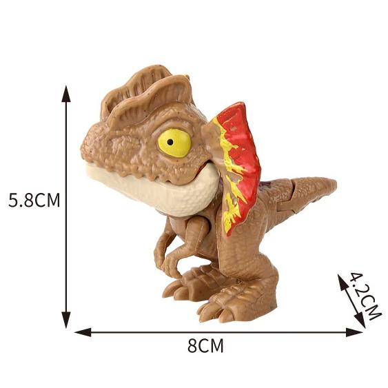 Jurassic Finger Dinosaur  Tyrannosaurus Model Toys For Kids Finger Biting Dinosaurs Movable Joints Dinosaur Toy For Boy Gift
