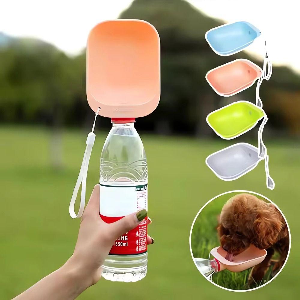 Plastic Pets Outdoor Drinking Bowl Pet Drinking Fountains  Pet Going Out Water Drinking Supplies