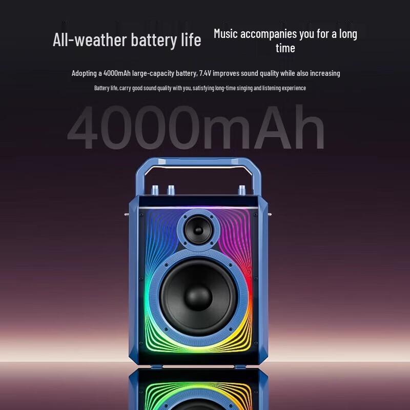 Soyea K66 PRO Portable Smart Karaoke Bluetooth Speaker with Dual Mics & Lyric Display