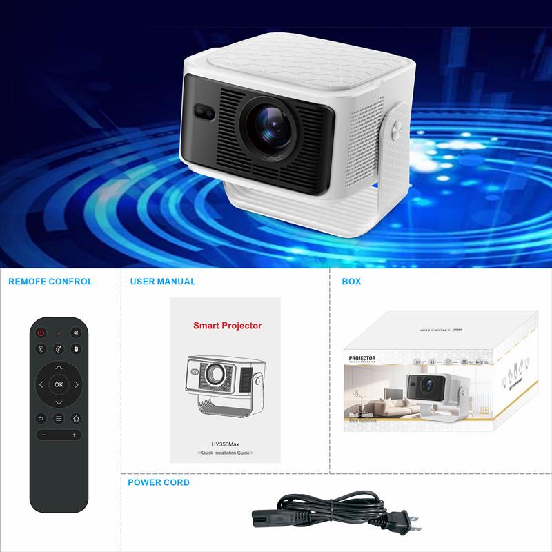 HY350MAX Portable Mini HD 1080 Projector for Home Theater and Office Use