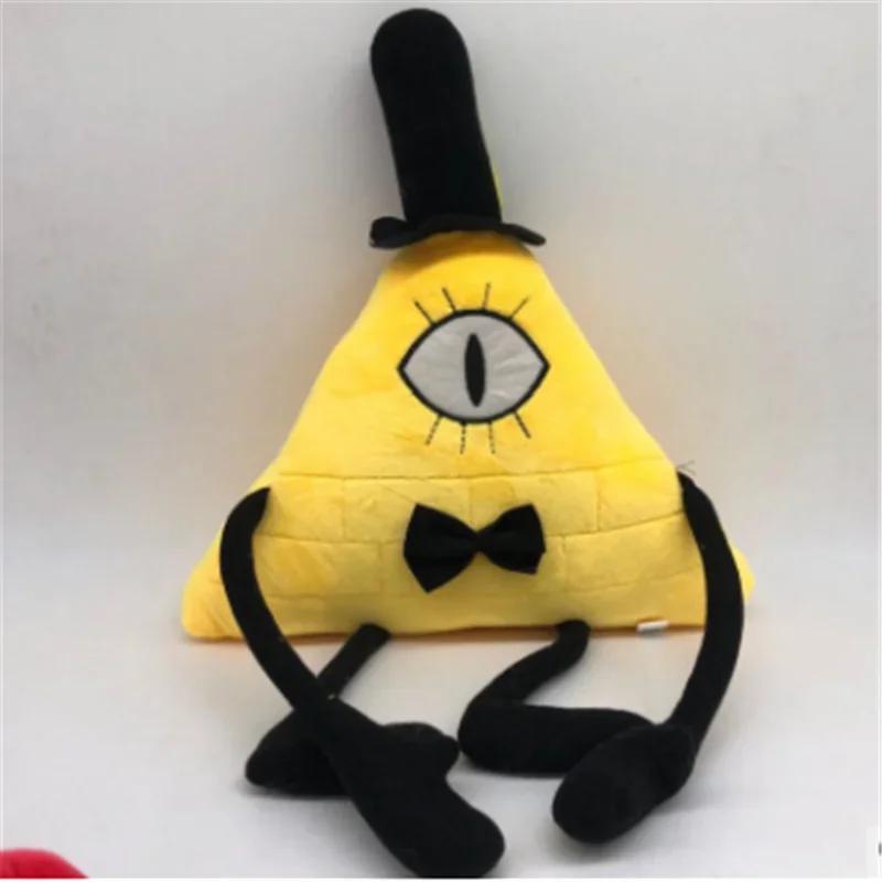28cm Weird Town Bill Cipher Cartoon Personages Pluche Speelgoed Gevuld Kinderverjaardag Kerstcadeaus geel