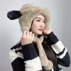 Wangnuni Character Earflap Hat (Brown)