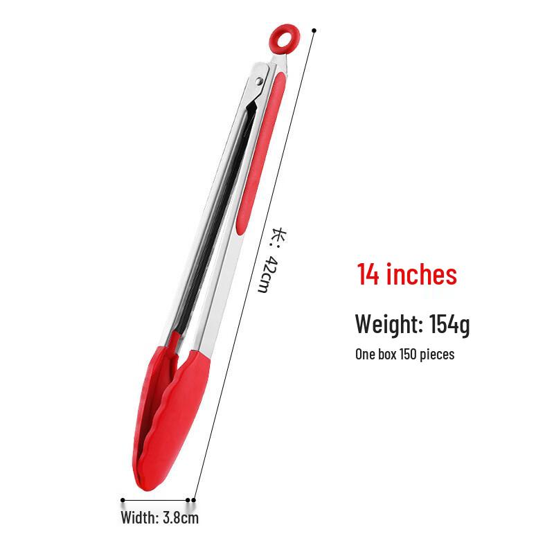ZISIZ High-Temperature Silicone Food Tongs