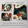 Dragon-themed floral. Bedding Duvet cover sets Duvet covers Pillowcases gifts (1 * Duvet Cover 2 * Pillowcases, without duvet insert)