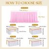 Delicate Pearls Tulle Table Skirt For Weddings Easy Assembly Table Drape Decorative Table Cloth for Formal Occasion Setup