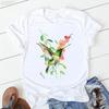 Cute Cockatielsparrot Bird Lovers Print T Shirt Girls Sunflower Flowers Tshirt Unisex Harajuku Kawaii Clothes Summer Tops Tee