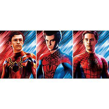 Animazione 3D poster tridimensionale gradiente raster pittura poster di Spider-Man Iron Man raster nudo