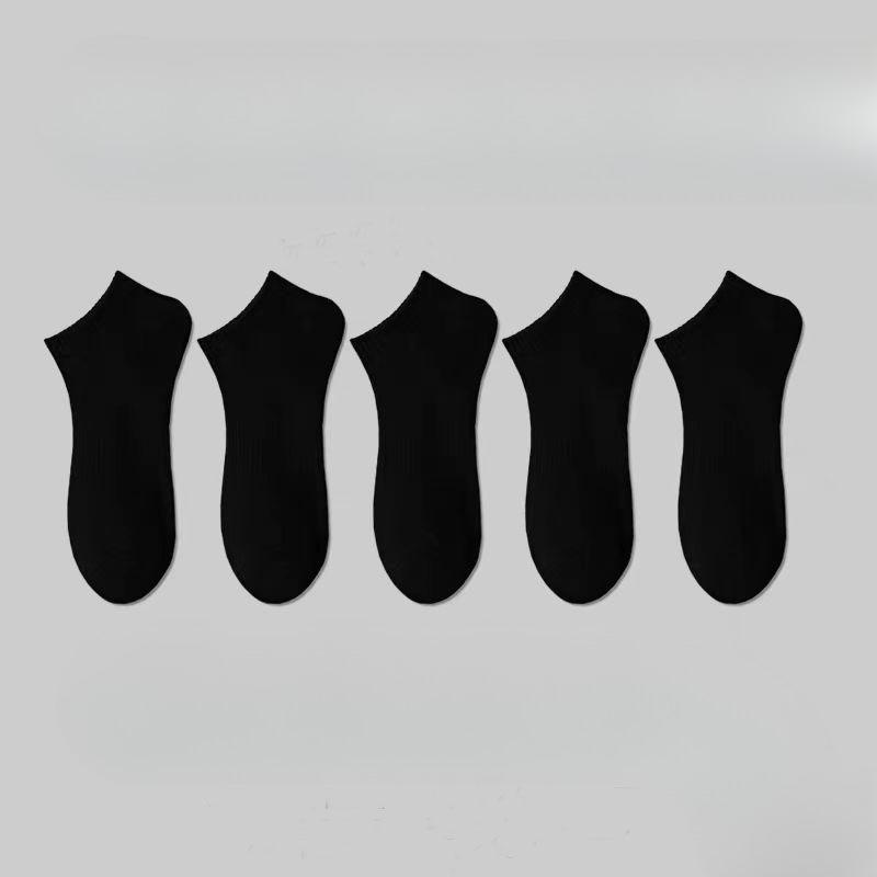 

Men s Spring and Summer Solid Color Antibacterial Sweat Absorption Shallow Mouth Invisible Socks 1 pair