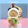 Charming Creamy Jinnew Bear Plush Keychain Cozy Animal Hat Design Accessory Cute