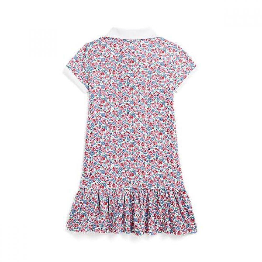 Polo Kids Floral Stretch Mesh Polo Dress Cwpodrso3d20574999