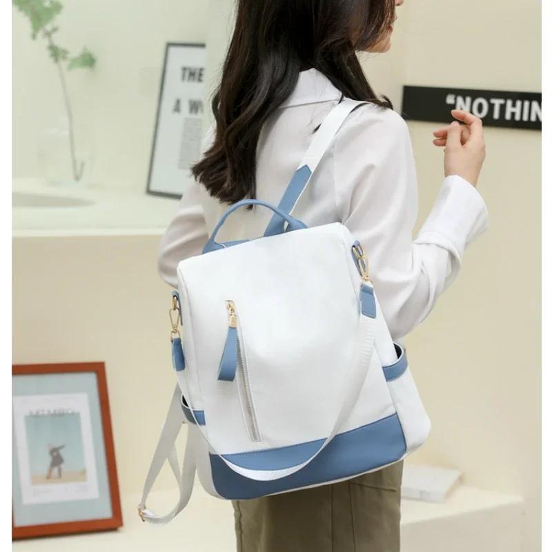Female Anti-Theft Backpack With Zipper Girls' School Backpack Casual Travel Bags Unique Shoulder Bags Fashion New Quality