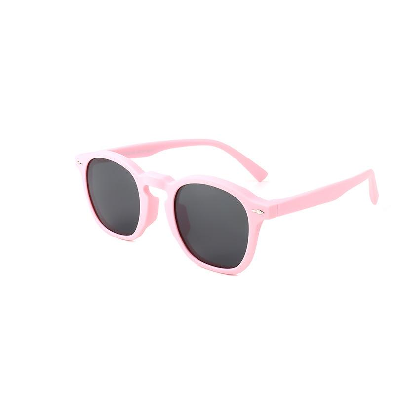 New Children's Polarized Sunglasses, Unisex, with Silicone Frames and Studs, for Outdoor Use, Offering UV Protection and Sunshade