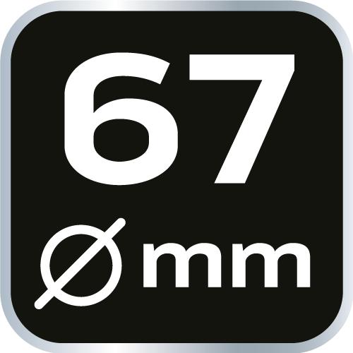 Oil filter socket 67 mm, 14-point