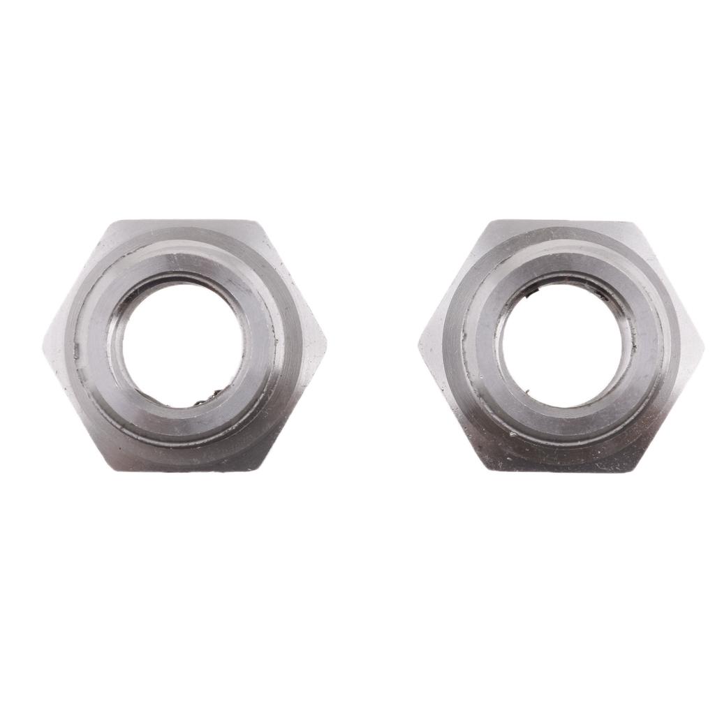 2x Stainless Reduce O2 Sensor Port Bungs Plug Adapters 18mm-12mm For Harley Easy To Install
