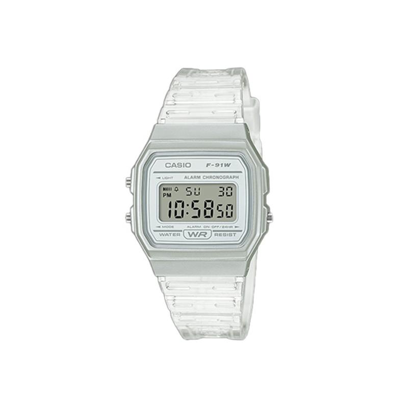 CASIO Customized watch modified series ice streamer trend modification waterproof luminous Quartz same style for men and wome F-91WS-7