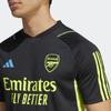 Adidas Arsenal Tiro 23 Training Jersey Color Block Short Sleeve Football Shirt Men Tops Black HZ2181