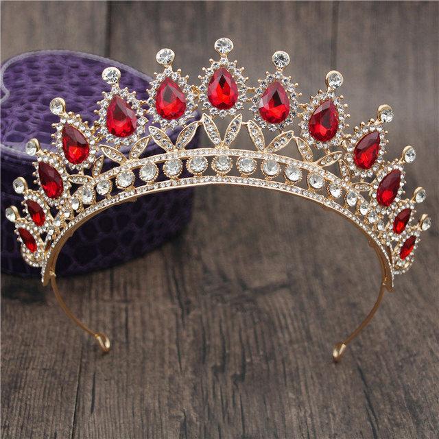 Gorgeous Rhinestone Crown Headbands Princess Tiaras and Crowns Bridal Hairband Girls Party Diadem Wedding Hair Jewelry