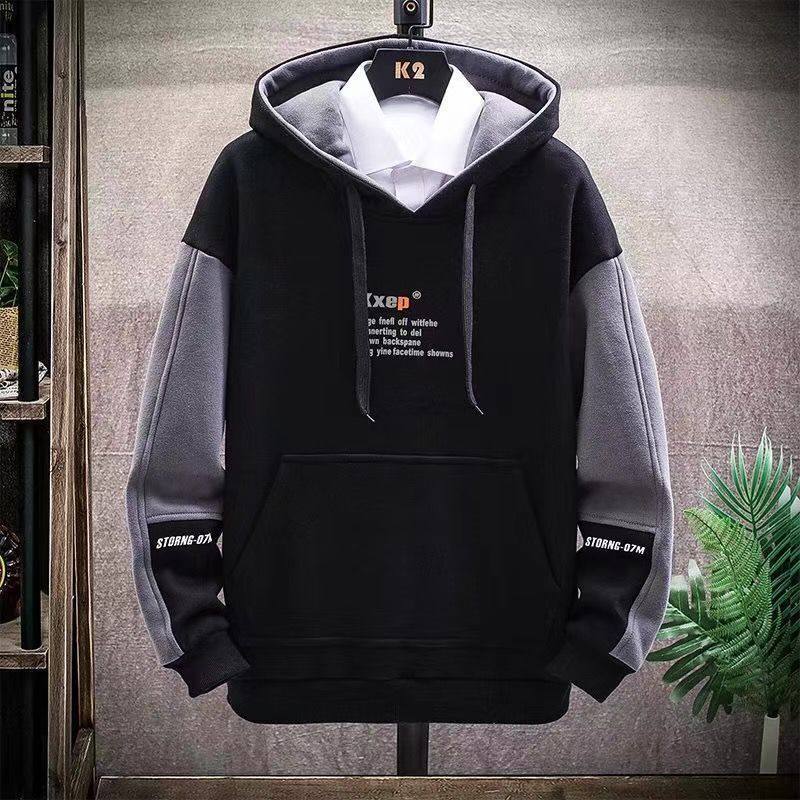 

Men s Hooded Sweater Autumn 2026 New Ins Korean Version Trendy Loose Top Clothes Spring and Autumn Versatile Jacket M [90-55kg]