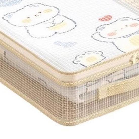 Bed Sheet Organizer See-Through Mesh Closet Storage Bag with Handle Stackable Sheets Set Folder for Bedding Sheets Duvet Covers And Pillow Cases