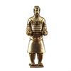 Terracotta Soldier Figurine Decors Brasses Miniature Chinese Soldier Ornament for Desk Shelf Study Room Office Display and Y5GB