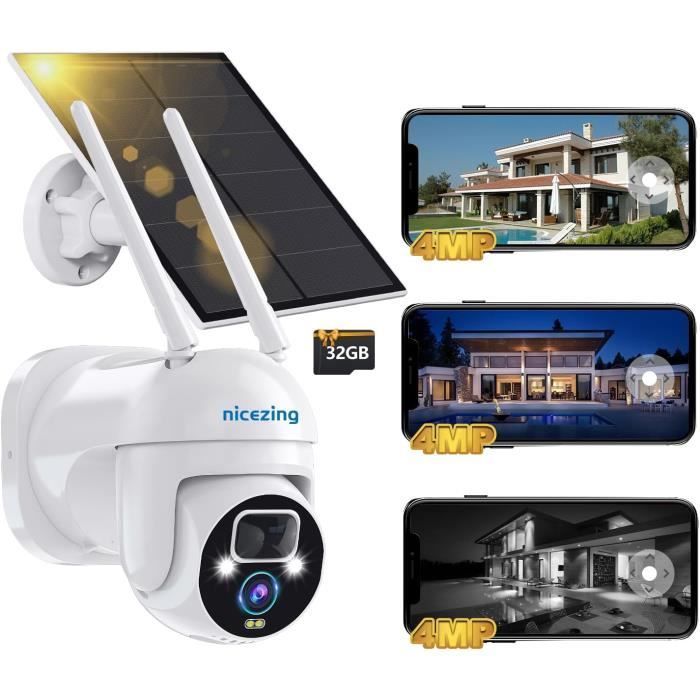 Caméra De Sécurité - WiFi Extérieure - 4MP - Vision Nocturne Couleur - Étanche IP66