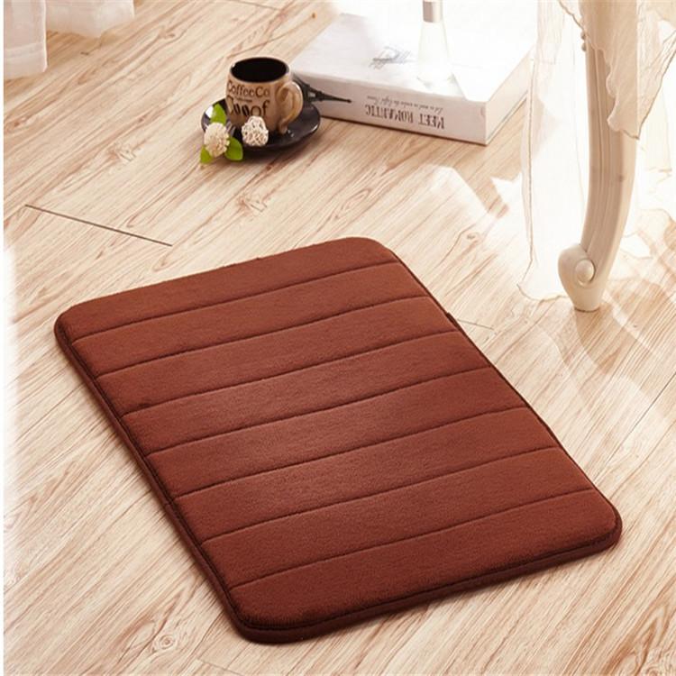 Microfibre Memory Foam Mat Absorbent Slip-resistant Rugs Pad Bathroom Shower Bath Non-slip Carpet