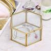 Ringbox Elegant Transparentes Glas Kompakt Schmuckhalter für Hochzeit Verlobung Party Gebrauch